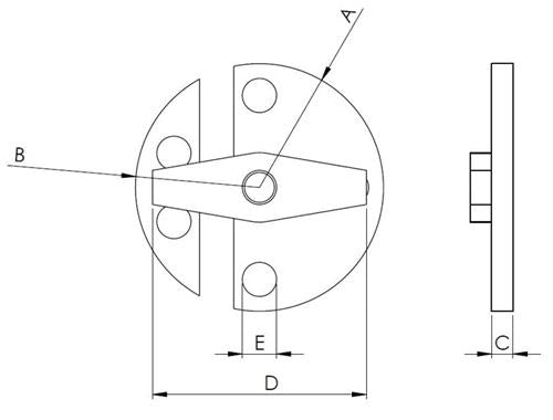 Hollex-Verschluss rund 58mm