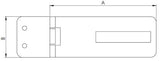 Hollex-Schlossraub 96,8 x 37,2 mm