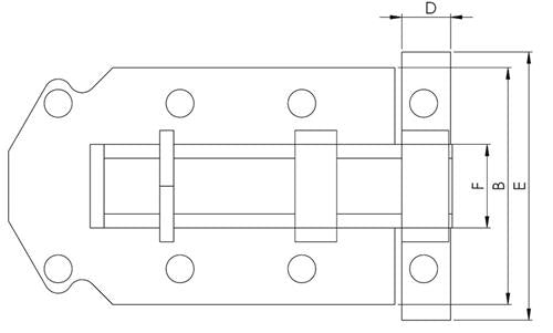 Hollex closure sliding 63mm