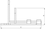 Hollex-Verschluss verschiebbar 100 mm