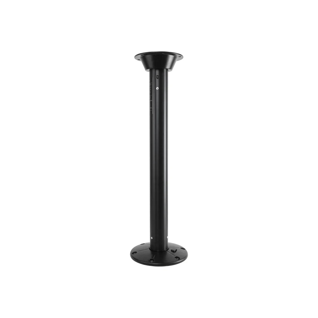 Black table leg for boat table complete 68 cm