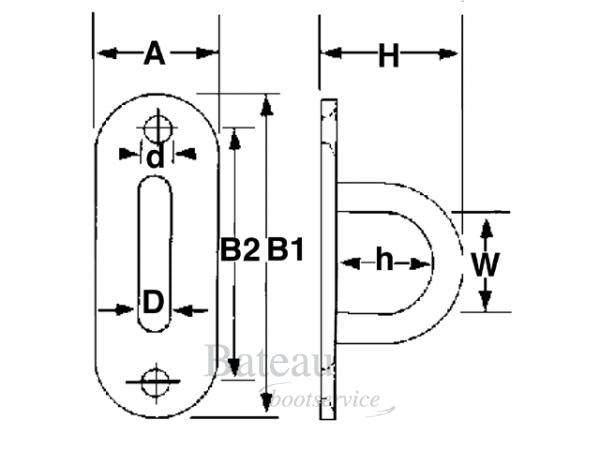 Dekoog RVS 304 80 mm - Bateau Bootservice