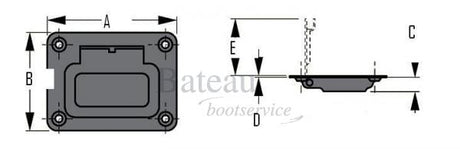 Luikring RVS 316 inbouw - Bateau Bootservice