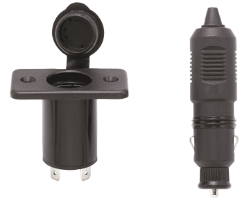 allpa Stopcontact met stekker, 12V / 10A, inclusief afdekkap