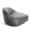 Pro Casting Seat Charcoal visstoel in antraciet, gemaakt van duurzaam vinyl met ergonomische schuimvulling en een slagvaste kunststof basis.