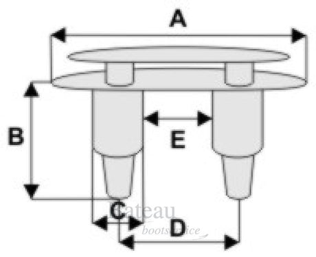 RVS Verzinkbare kikker - Bateau Bootservice