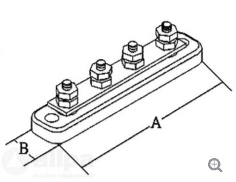 Verbindingsstrip 4-verb. - Bateau Bootservice