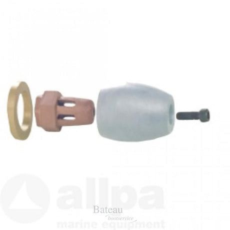 Prop nut assembly Alpha 1 en Bravo 1 Fijne schroefdraad (3/4Â“ NC10) - Bateau Bootservice