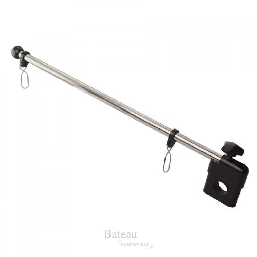 RVS vlaggenstok voor op railing (22-25 mm) L 44 cm - Bateau Bootservice