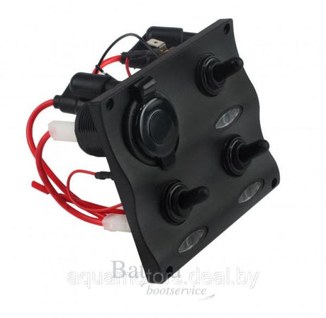 Schakelpaneel LED met 12 volt plug - Bateau Bootservice