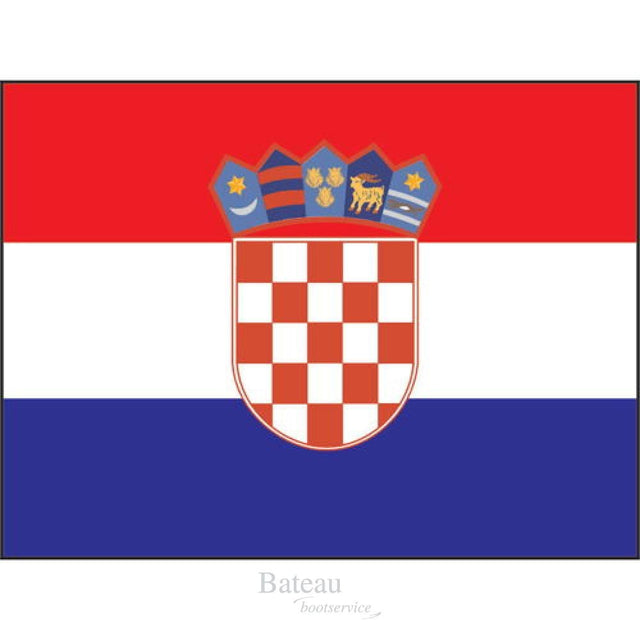 Vlag Kroatie 30 x 45 cm - Bateau Bootservice